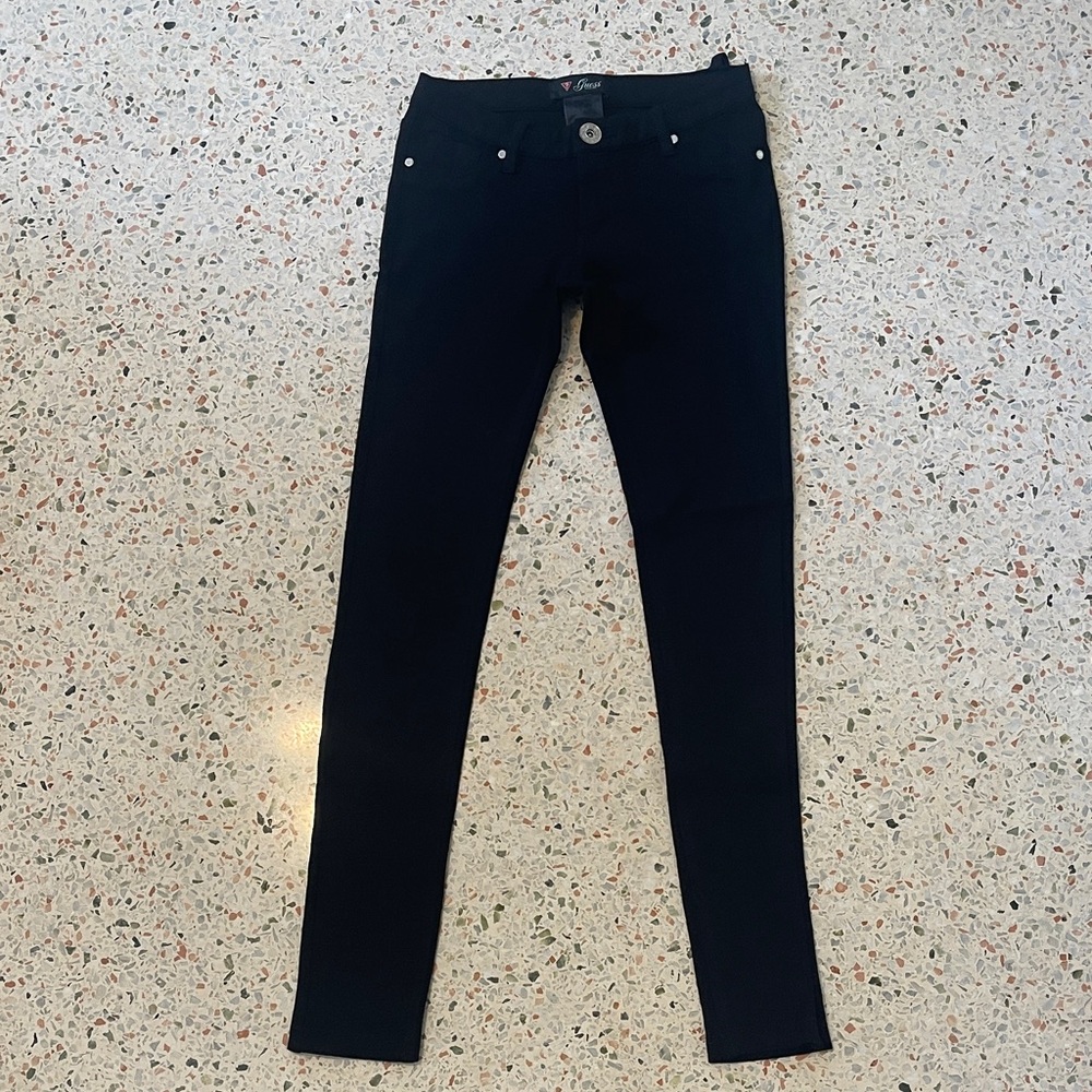 Guess Women's Dark Black Skinny Jeans Size M Stretch
